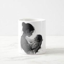 Moeder & Baby-kunstwerk Koffiemok
