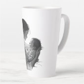 Moeder & Baby-kunstwerk Latte Mok (Rechterhoek)