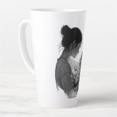Moeder & Baby-kunstwerk Latte Mok (Linkerhoek)