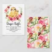 Moeder & Baby Luiaard Doucheluier Raffle Ticket Informatiekaartje (Voorkant / Achterkant)