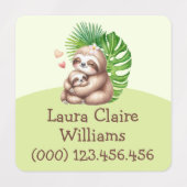 Moeder & Baby luiaard Kinder kledinglabels Labels (Design 2)