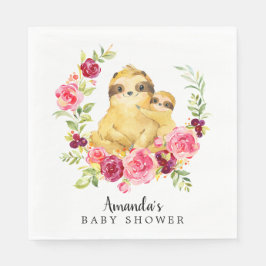 Moeder & Baby luiaard meisjes douche papier servet