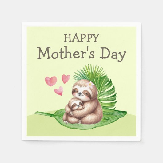 Moeder & Baby luiaard  servetten (Voorkant)