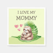 Moeder & Baby luiaard  servetten (Voorkant)