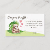 Moeder & Baby luier luier Raffle - Behuizing Kaart (Voorkant)