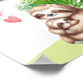 Moeder & Baby Luier Raffle Baby shower Poster (Hoek)