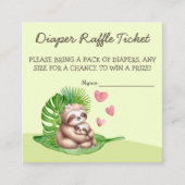 Moeder & Baby Luier Raffle Ticket - Kaart (Voorkant)