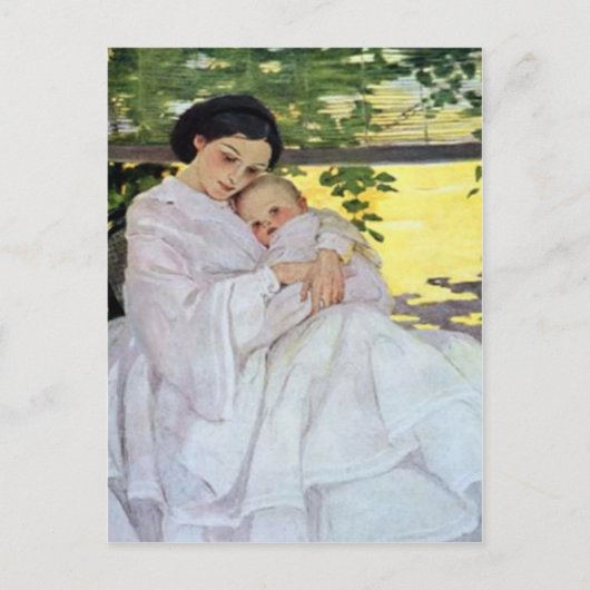 Moeder & Baby Moederdag Kaart (Voorkant)