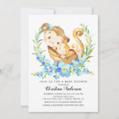 Moeder & Baby Monkey Baby shower Kaart (Voorkant)