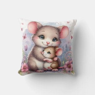 Moeder & Baby Muis Kussen