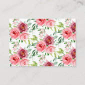 Moeder & Baby Olifant Douche Luier Raffle Ticket Informatiekaartje (Achterkant)