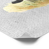 Moeder & Baby Olifant Textuur Poster (Hoek)