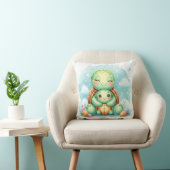 Moeder & Baby Schildpad Kussen (Stoel)