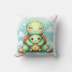Moeder & Baby Schildpad Kussen