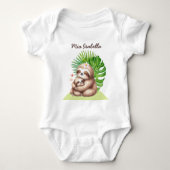 Moeder & Baby Sloth Baby Bodysuit (Voorkant)