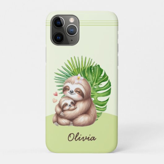 Moeder & Baby Sloth  Case-Mate iPhone Case (Achterkant)