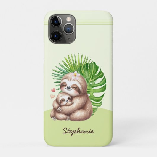 Moeder & Baby Sloth  Case-Mate iPhone Case (Achterkant)