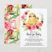 Moeder & Baby Sloth Douche Boek voor Baby Kaart (Voorkant / Achterkant)