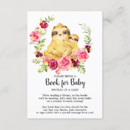 Moeder & Baby Sloth Douche Boek voor Baby Kaart