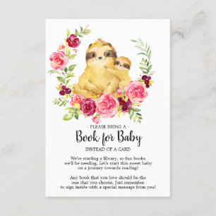 Moeder & Baby Sloth Douche Boek voor Baby Kaart