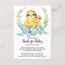 Moeder & Baby Sloth Douche Boek voor Baby Kaart