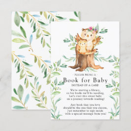 Moeder & Baby Uil Baby shower Boek voor Baby Kaart