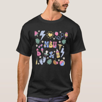 Moeder Baby Unit Summer Vibes Beach Moeder Baby Nu T-shirt