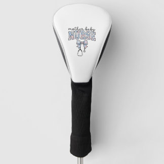 Moeder Baby Verpleegster Bloem Boog Shirt Ontwerp_ Golfheadcover