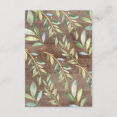 Moeder & Baby Wolf Baby shower Luier Raffle Ticket Informatiekaartje (Achterkant)