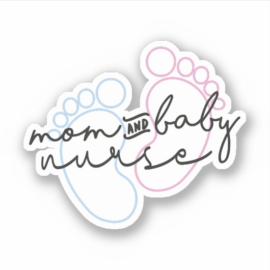 Moeder Baby Zuster Gift, Postpartum Zuster Sticker (Voorkant)