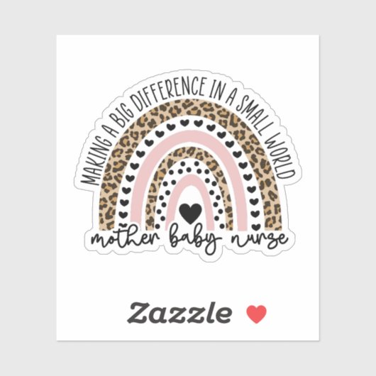 Moeder Baby Zuster Gift, Postpartum Zuster Sticker (Vel)