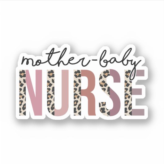Moeder Baby Zuster Gift, Postpartum Zuster Sticker (Voorkant)