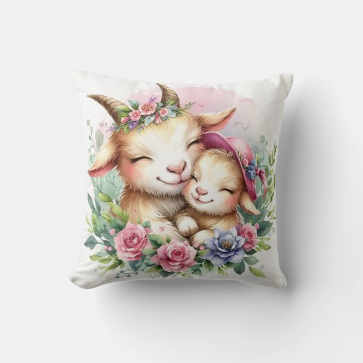 Moeder & Babygeit Kussen (Voorkant)