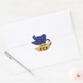 Moeder Banner Swallow Ronde Sticker (Envelop)