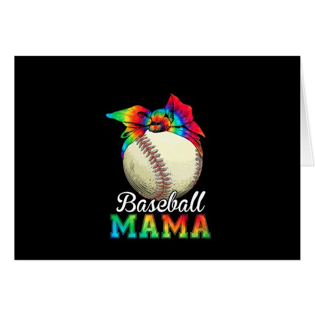 Moeder Baseball Mama Birthday (Voorkant Horizontaal)