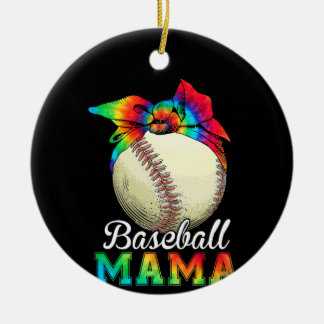 Moeder Baseball Mama Birthday Keramisch Ornament