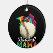 Moeder Baseball Mama Birthday Keramisch Ornament (Links)
