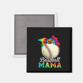 Moeder Baseball Mama Birthday Magneet (Voorkant / Achterkant)
