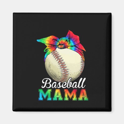 Moeder Baseball Mama Birthday Magneet (Voorkant)