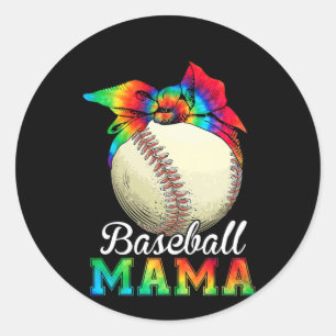 Moeder Baseball Mama Birthday Ronde Sticker