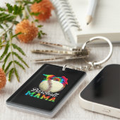 Moeder Baseball Mama Birthday Sleutelhanger (Voorkant Rechts)