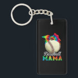 Moeder Baseball Mama Birthday Sleutelhanger<br><div class="desc">Moeder Baseball Mama Birthday</div>