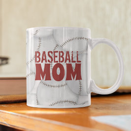 Moeder Baseball Typografie Schattige Koffiemok