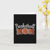 Moeder Basketbal Speler Moederdag Outfit Game Dag Kaart (Gele Bloem)