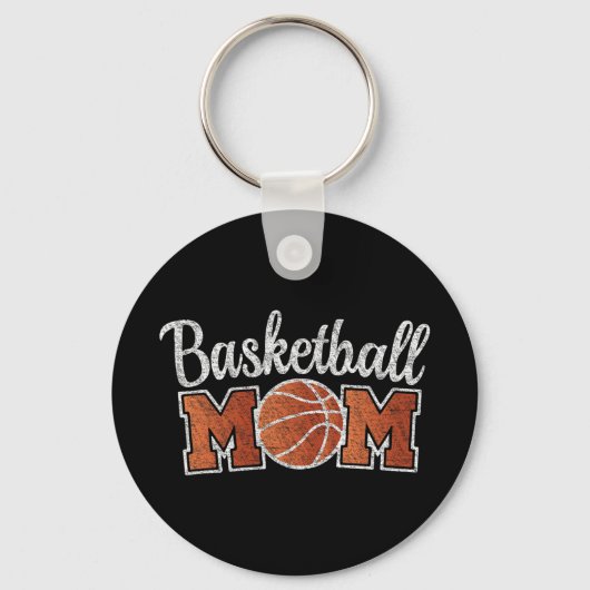 Moeder Basketbal Speler Moederdag Outfit Game Dag Sleutelhanger (Voorkant)