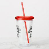 Moeder Beer Arrow met hart Acryl Drinkbeker (Links)