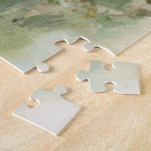 Moeder Beer Cubs Butterflies Flowers Painting Legpuzzel (Zijkant)