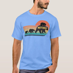 Moeder Beer met Cubaanse zonsondergang - Retro Fa T-shirt