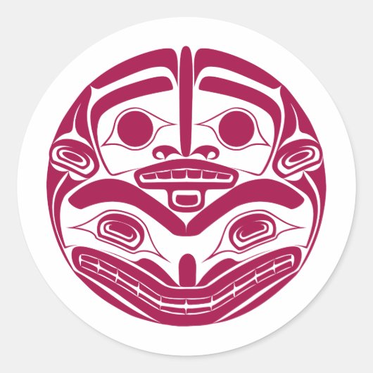 Moeder Beer Ronde Sticker (Voorkant)