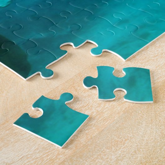 Moeder beheert met haar kalf in de Crystal River Legpuzzel (Zijkant)